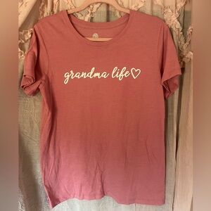 Grandma Life Short Sleeve Tee - Dusty Rose